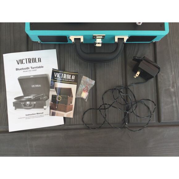 Victrola Journey Bluetooth Portable Record Player Turquoise - Picture 4 of 10